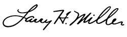 Larry h miller bw logo