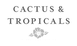 Cactus and tropicals bw logo